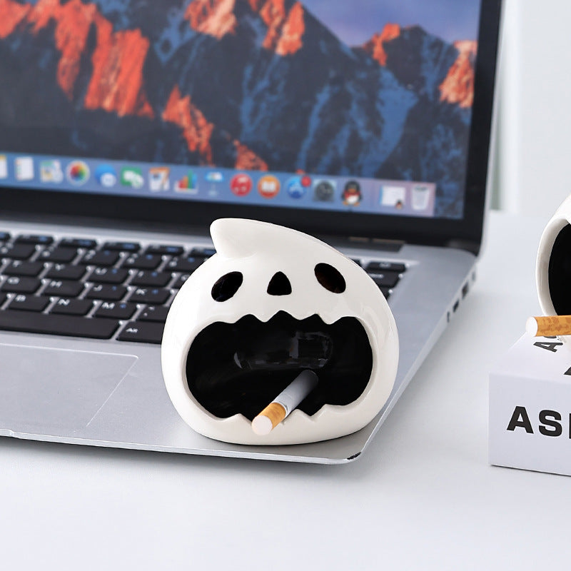 Cute Halloween Ghost Thickened Ashtray