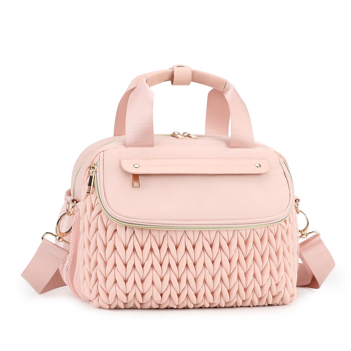 New Woven Mommy Bag Multi-functional Insulated Bag