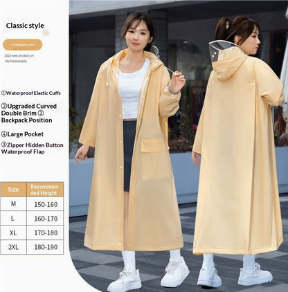Heavy-Rainproof One-Piece Raincoat For Electric Bicycles