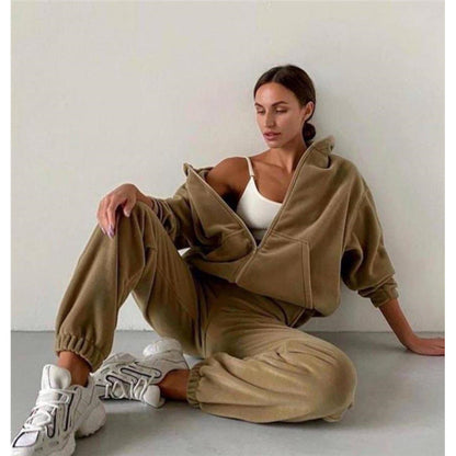 Womens Two-Piece Sportswear Sweater Set