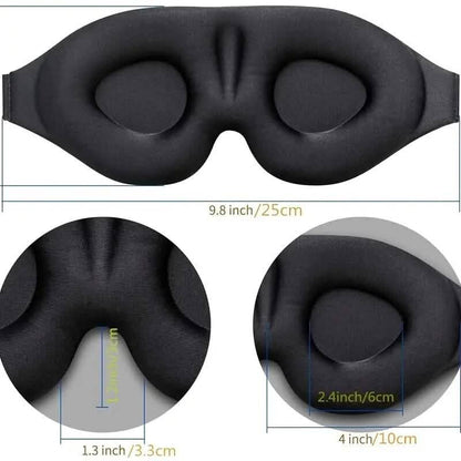 3D Contoured Cup Sleeping Mask and Blindfold