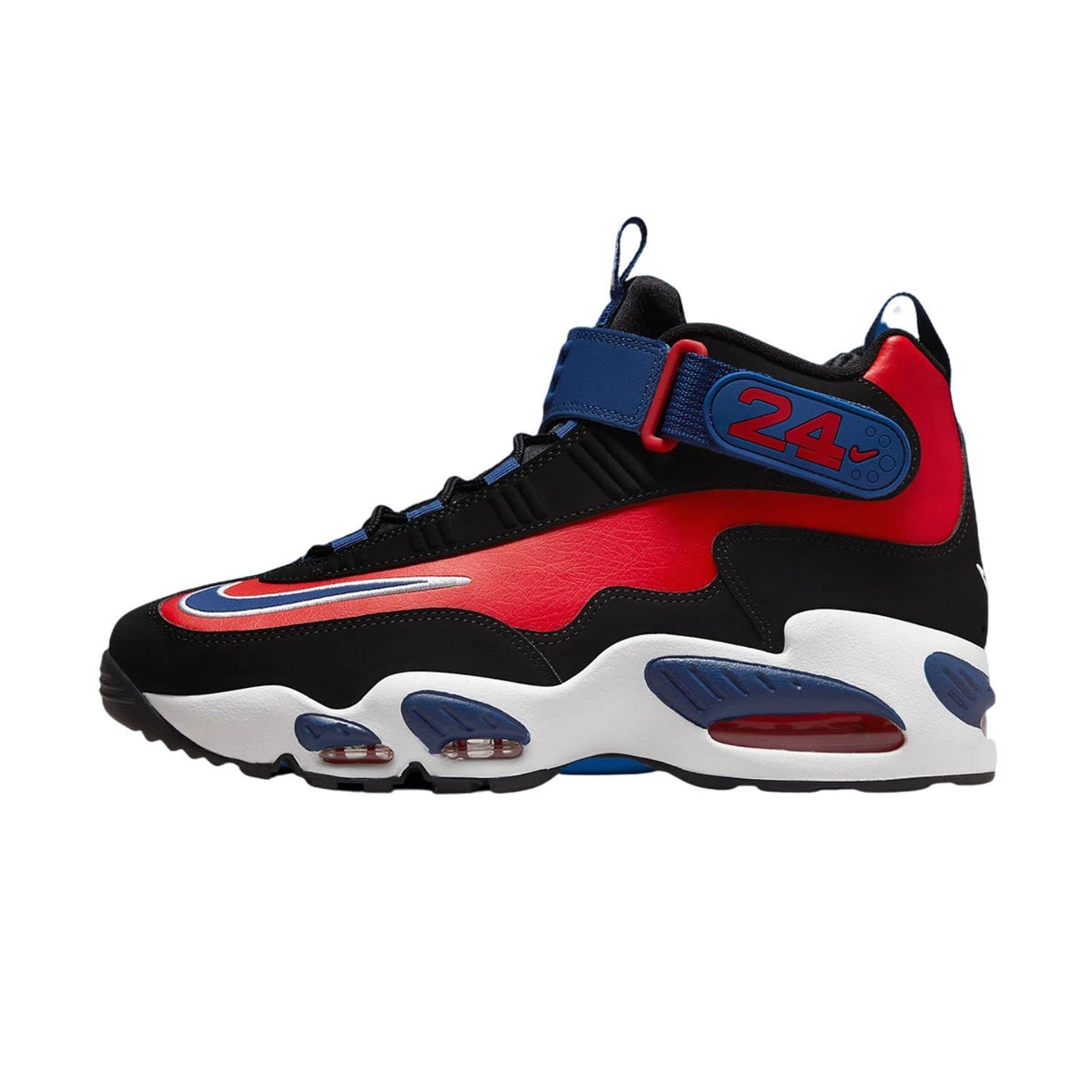 Nike mens Air Griffey Max 1 Shoes Black/Deep Royal Blue 8