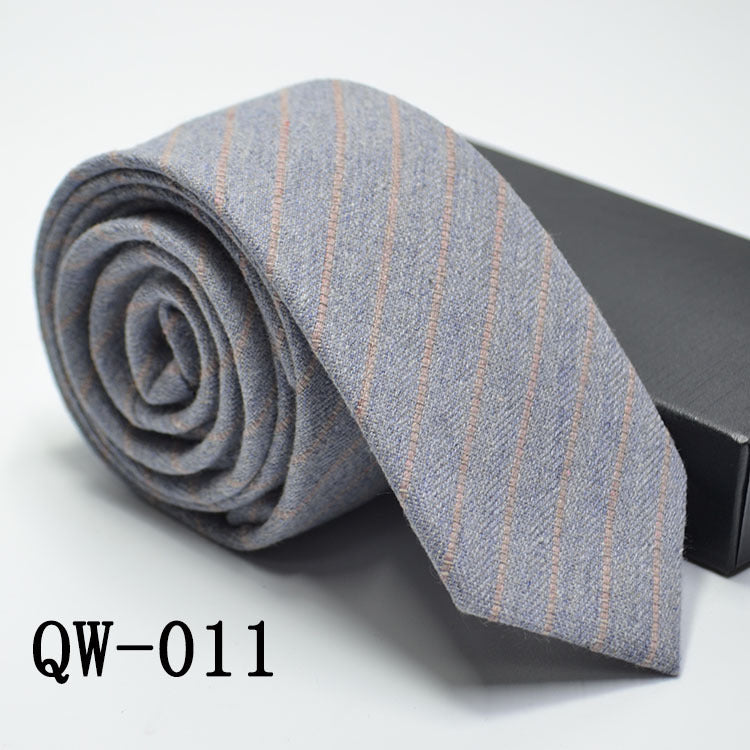 Men's Super Narrow Wool-like Elegant Tie