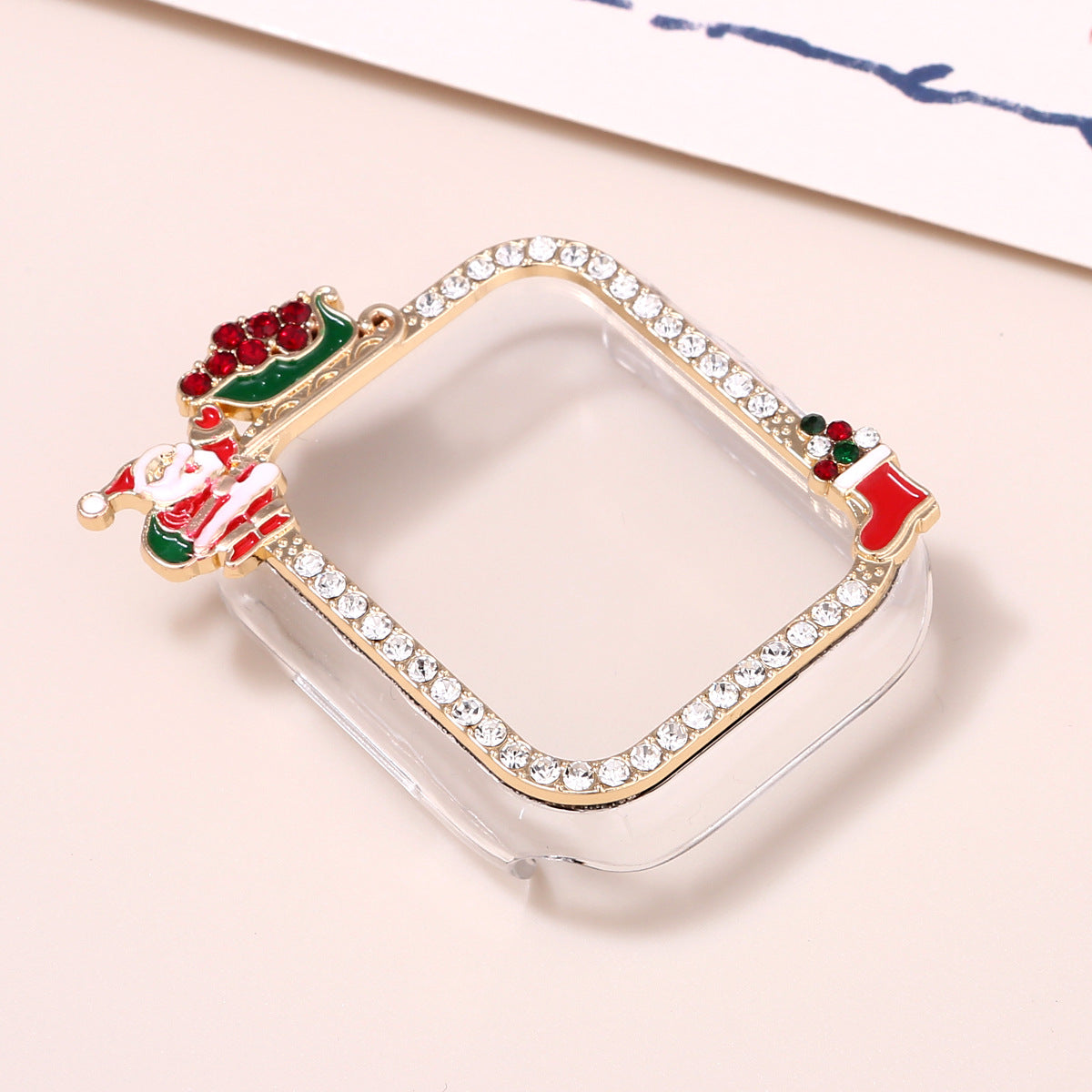 New Christmas Watch Strap Suitable For IWatch Chain Case Iwatch56789Sechristmas