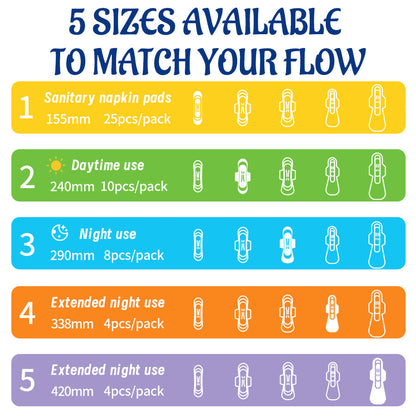 Sanitary Napkins In English Packaging
