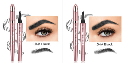 Waterproof And Smooth Not Smudge Four-fork Liquid Eyebrow Pencil