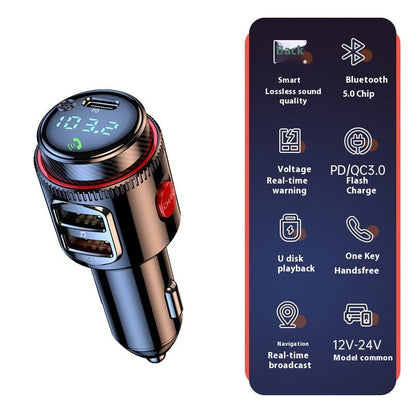 T23 Car MP3 Bluetooth Player Car Lossless Music Multifunctional Car Cigarette Lighter FM Transmitter