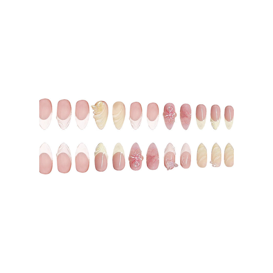 3D Almond-shaped Wearable Nails
