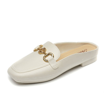New Closed-toe Casual Half-slipper Shoes For Women