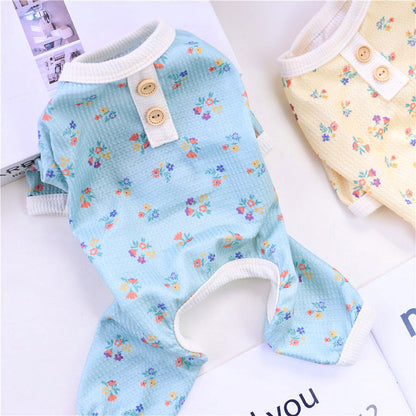 Pet Dog Summer Four-legged Homewear Pajamas
