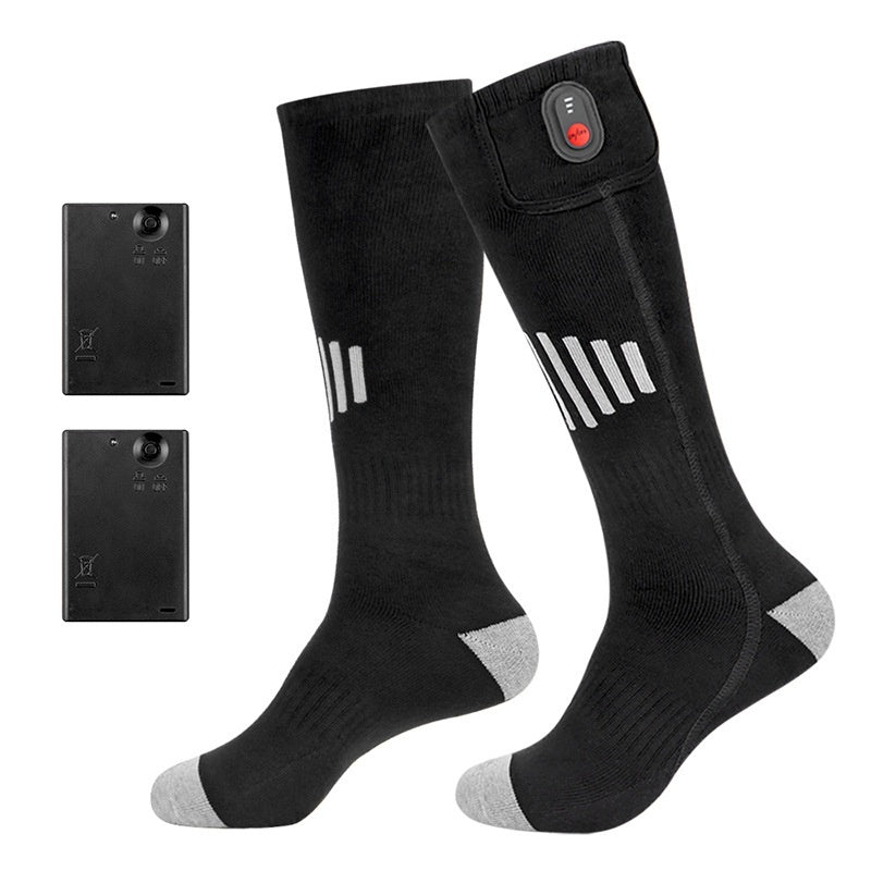 Electric Heating Pure Cotton Socks Skiing Casual Men And Women Warm-keeping Socks
