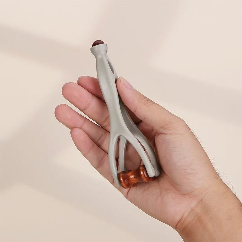 Portable Home Relaxation Solid Wood Finger Roller Massager