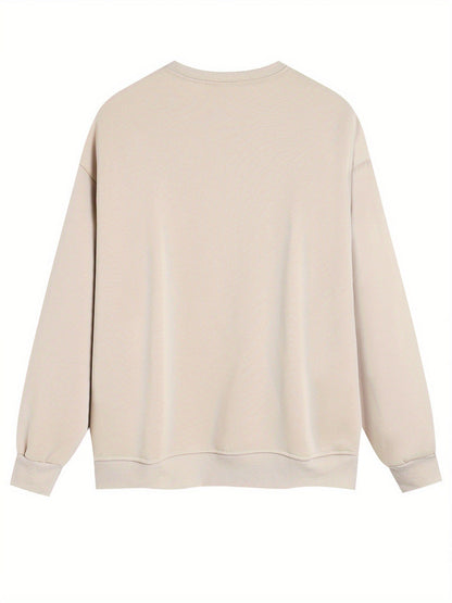 Patterned Print Crew-neck Sweatshirt