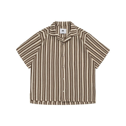 Shirt Men's Loose Short Sleeve Jacket