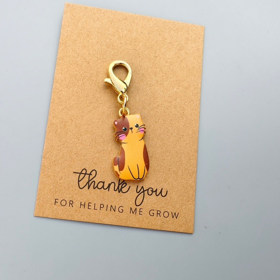 Hot-selling Cute Cat Pendant Keychain, Bag Charm, And Headphone Accessory For International Trade