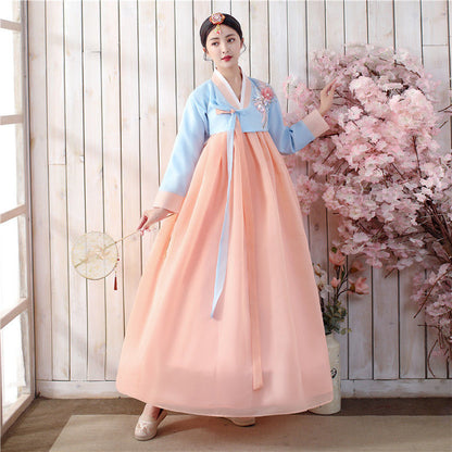 Retro Fashion Hanbok Korean  Ethnic Costumes Stage Dance Costumes