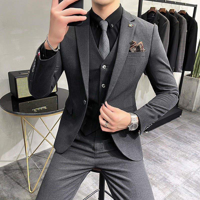 Wedding Dress Suit 3-piece Business Men's Suit