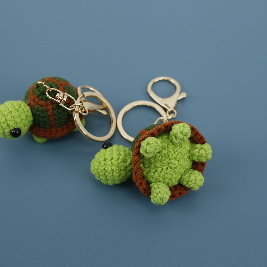 Creative Knitted Turtle Pendant Keychain