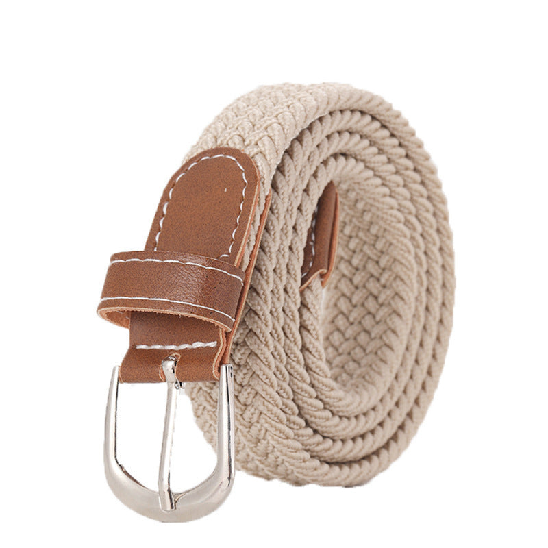 Stretchy Seamless Woven Denim Canvas Belt