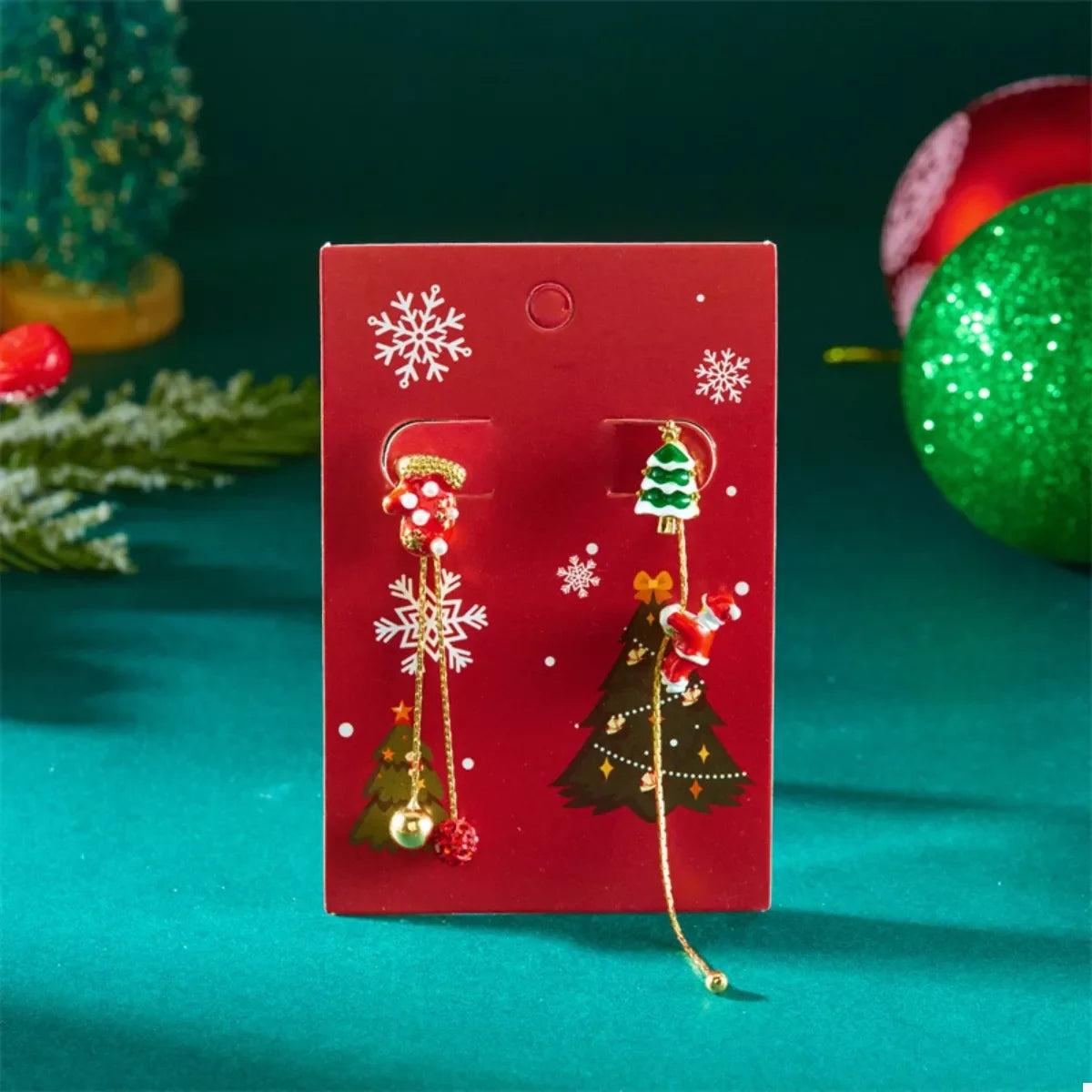 Christmas Santa Drop Earrings