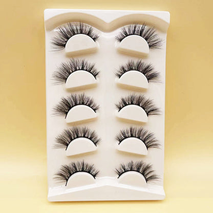 Mink Eyelashes Eye Tail Lengthening Natural Eyelashes Flat False