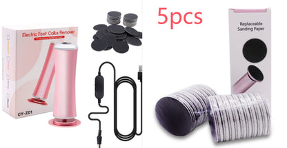 Electric Foot Callus Remover Foot Care File Heels Dead Skin Pedicure Tool Electronic Foot Grinder And Replacement Sandpaper