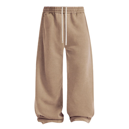 New Trendy Brand Brushed Washed Long Pants