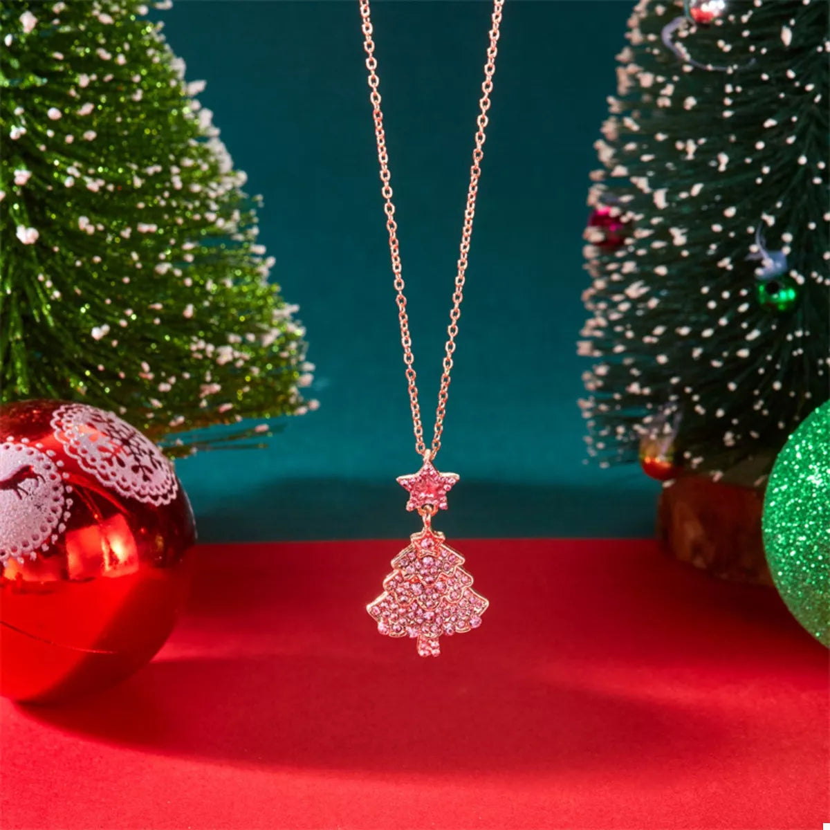 Christmas Tree Pendant Necklace