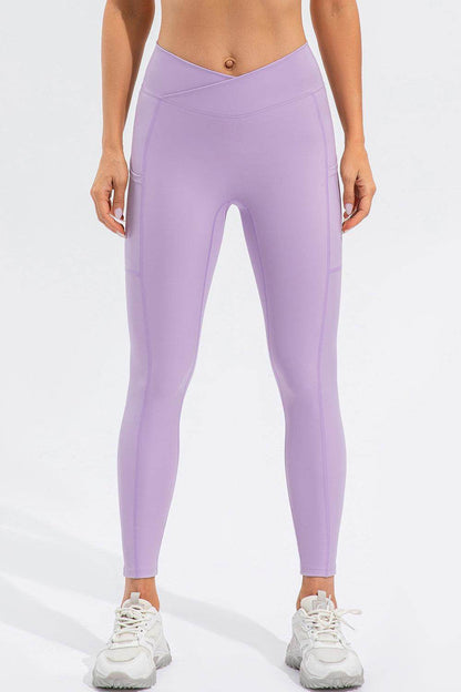 High Waist Active Leggings with Pockets for Women