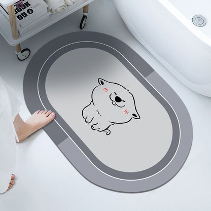 Bathroom Sliding Door Floor Cushion Mat