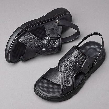 Summer Beach Non-Slip Breathable Thick Soft-Soled Durable Dual-Use Mens Sandals