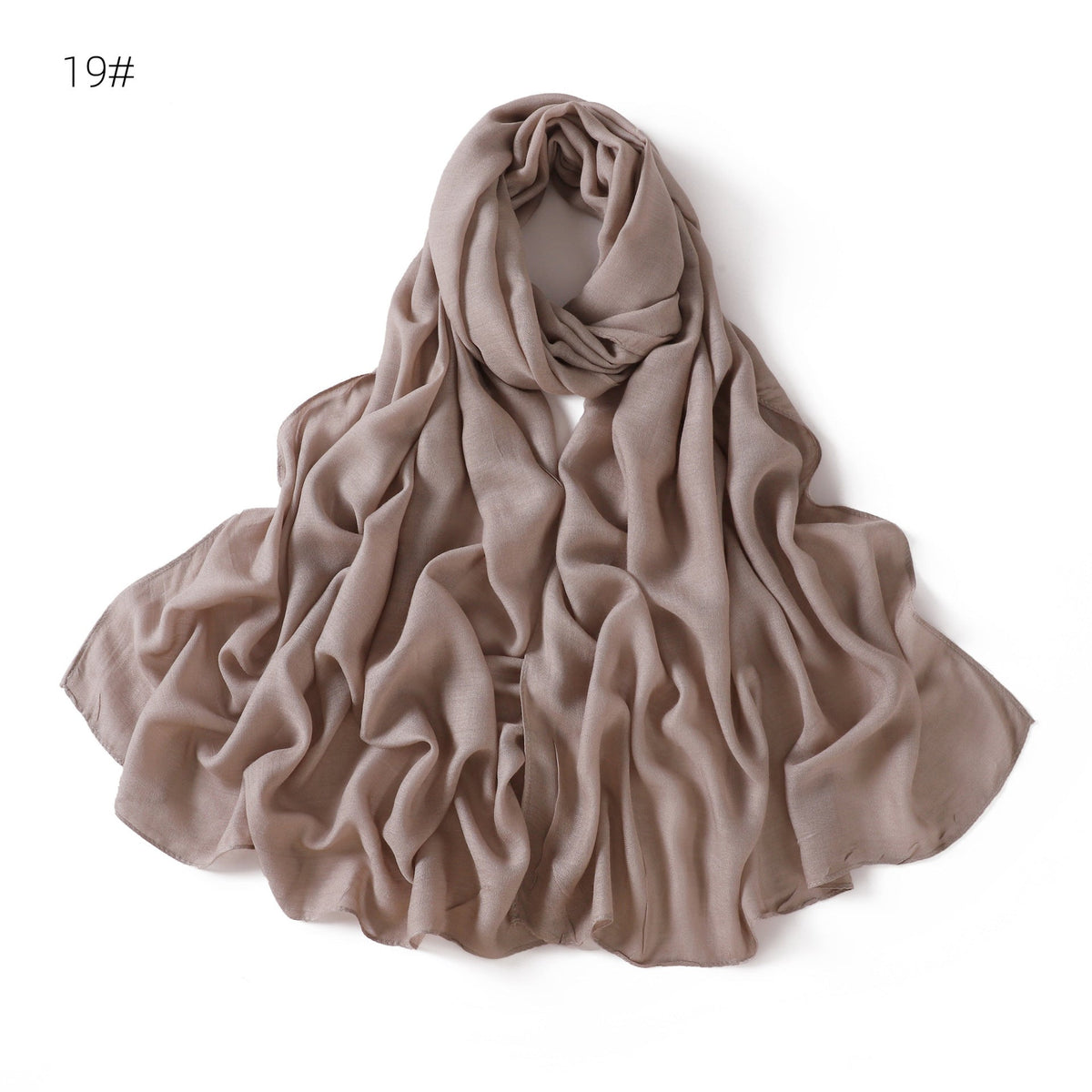 Modal Solid-color Thin-edged Breathable Headscarf