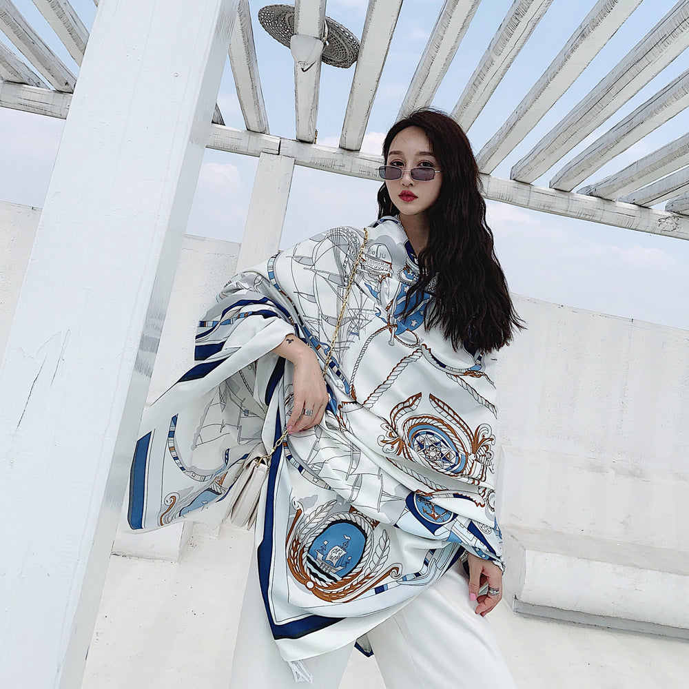 Sun-protective Versatile Shawl And Dual-use Scarf For Women