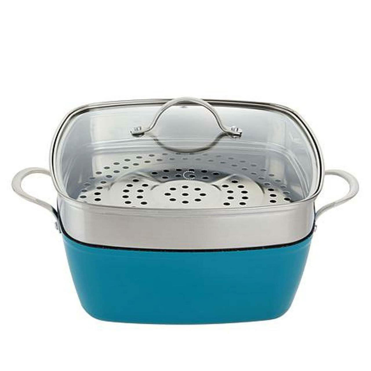 4-Piece: Curtis Stone Dura-Pan Chef Square Saute Set (Refurbished)