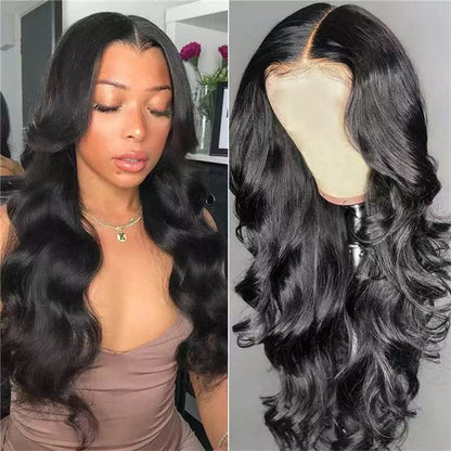 European and American Lace Front Long Roll Wig