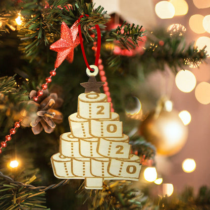 Christmas decorations on wooden boards