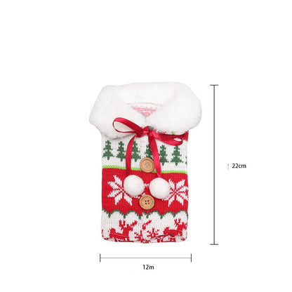 Christmas Wine Bottle Socks Decor