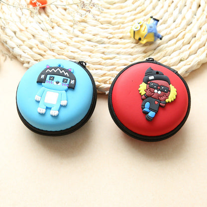 Direct selling new cute zero wallet cartoon earphone collector charger Box Coin handbag wholesale