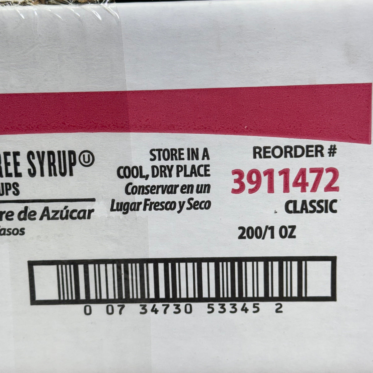 ZA@ HOUSE (200 PACK) Sugar Free Syrup Cups 1oz (New)