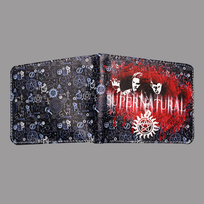 Spot Supernatural wickedness purse five star logo pattern for short money boys and girls' zero Purse