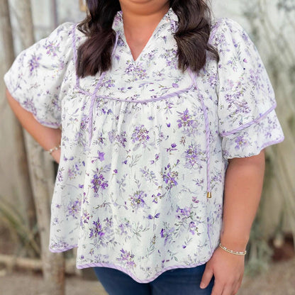 Versatile Printed Chiffon Blouse For Women