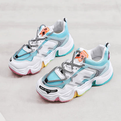 Women's summer rainbow bottom sneakers