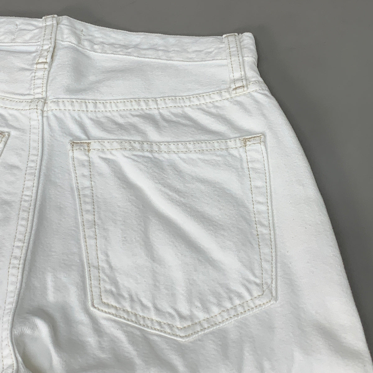 ETICA Tyler High Waist Straight Leg Ankle jeans Vintage White Size 27 EW180114A