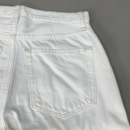 ETICA Tyler High Waist Straight Leg Ankle jeans Vintage White Size 27 EW180114A