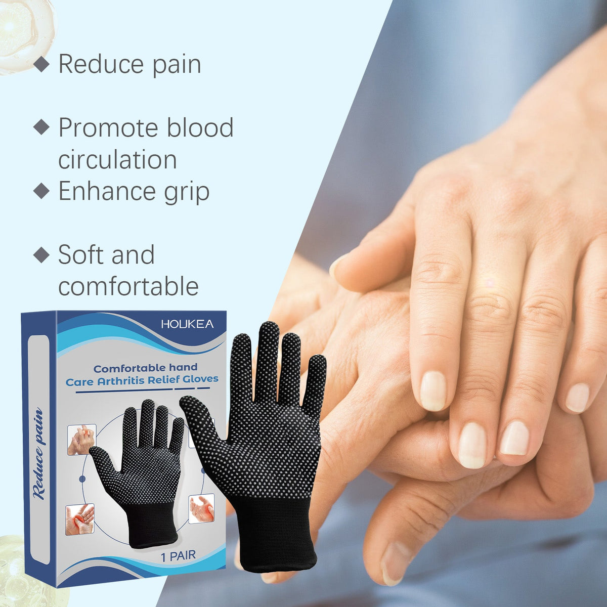 Joint Rubber Gloves Daily Comfort Wrist Gloves Protect Finger Joints Care Gloves