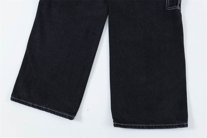 Fashion Punk Rock Cargo Jeans Men