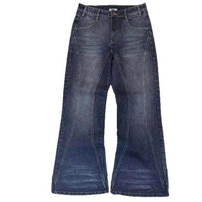 Mens Vintage Washed Distressed Jeans