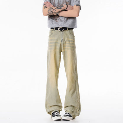 Mens Casual Versatile Straight-leg Jeans