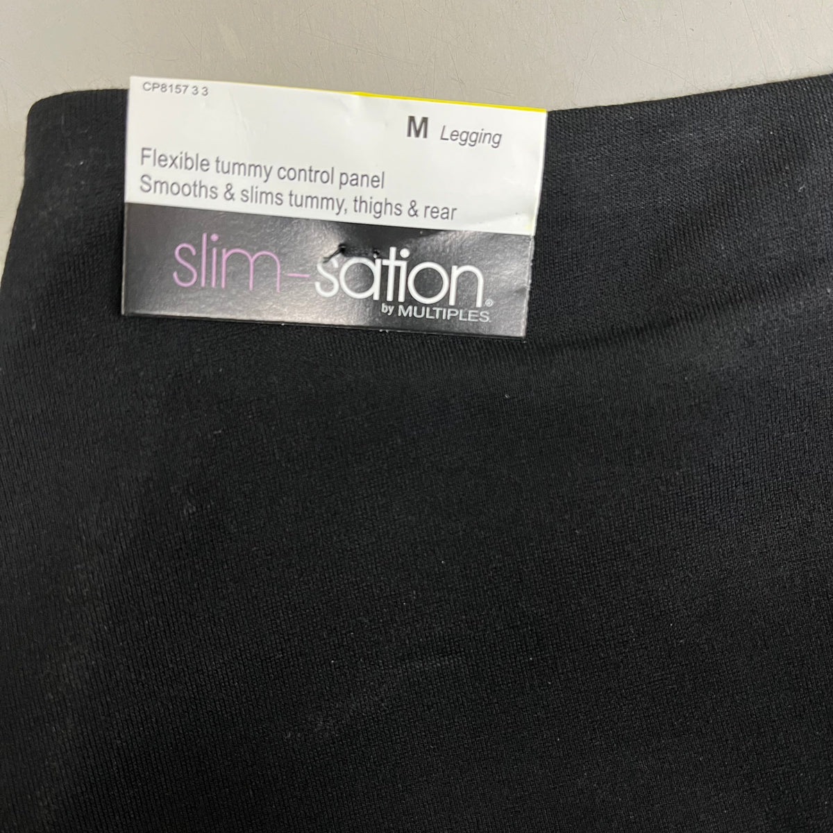 MULTIPLES Legging Petite Women's Sz M Black M9031P