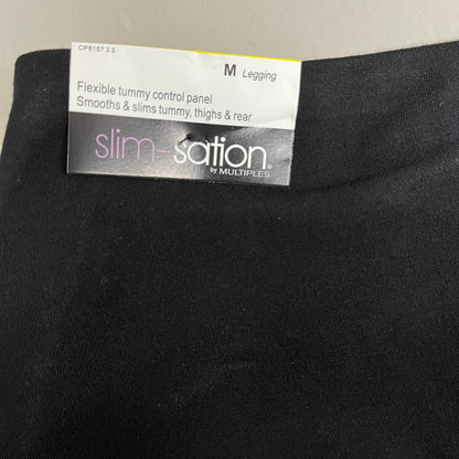 MULTIPLES Legging Petite Women's Sz M Black M9031P